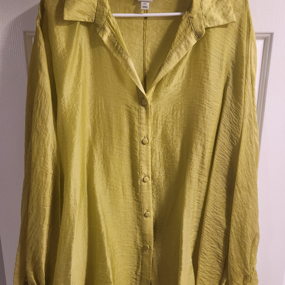 Worthington‎ Light Green Button-Down Shirt